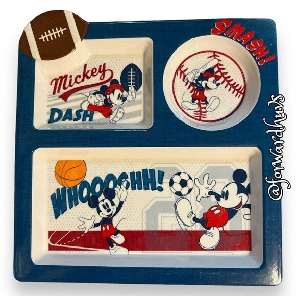 Adorable Mickey Mouse Kids Plate - 9.5" x 9.5" - Picture 3 of 7